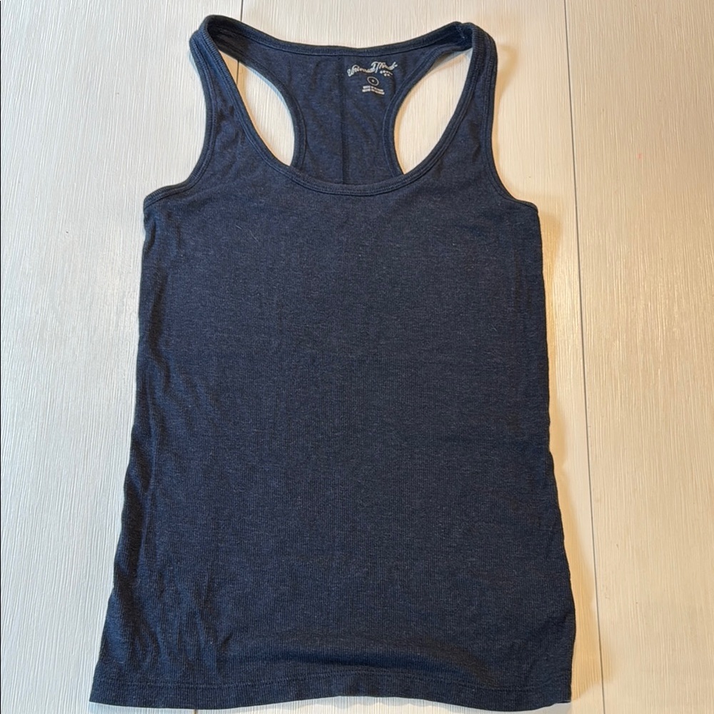 Universal Thread Blue Fitted Sleeveless Tank Top